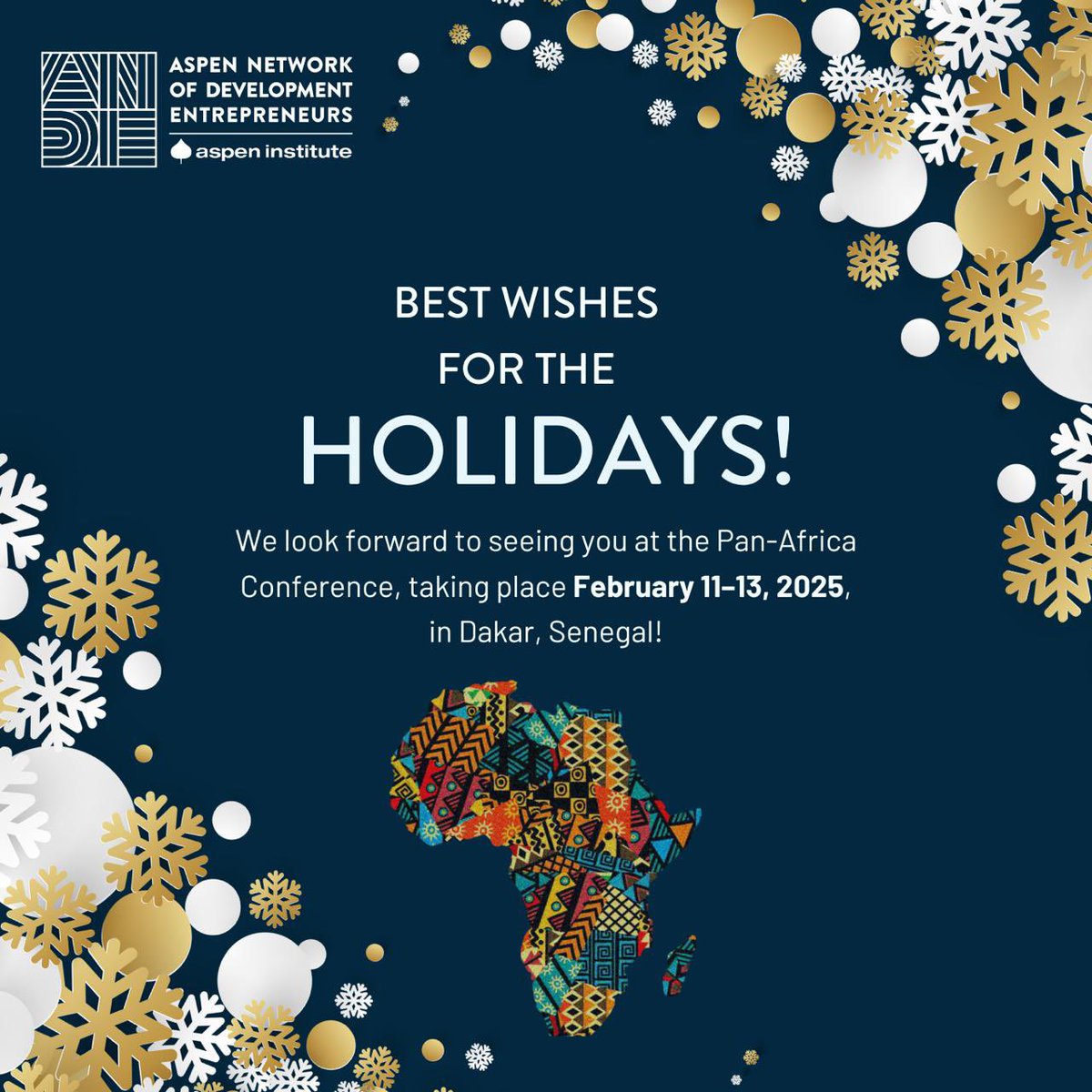As the year comes to a close, we want to wish you and your loved ones a joyful holiday season filled with success.

🌍 Don’t forget to register for the Pan-Africa Conference, happening in February 2025

lnkd.in/dgHmFqns

#ANDEPanAfrica #SGBSupport #SustainableDevelopment