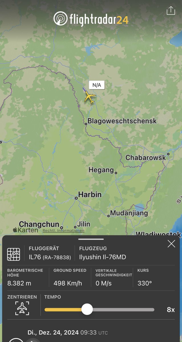 holgidaun's tweet photo. Russia - 224th Flight Unit IL-76MD RA-78838 #1533F6 N/A
Russia - 223rd Flight Unit IL-76MD RA-78847 #1533FF
als RFF78276
von Fernost (PRK??) Richtung Westen
@thereccelizard @Borrowed7Time @IntelNightOWL https://t.co/meftkxwGRr