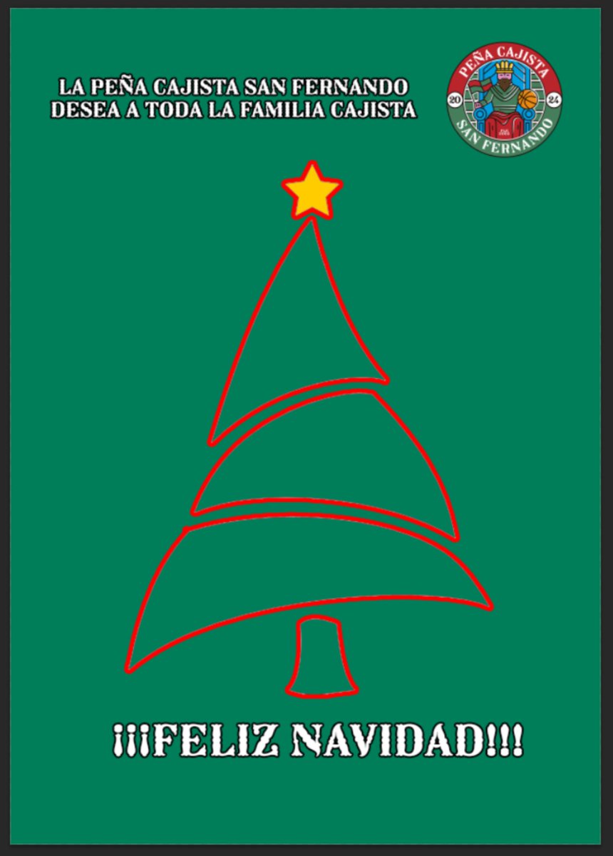Desde la dirección de la Peña Cajista San Fernando queremos desearos a todos unas felices fiestas y un próspero año nuevo