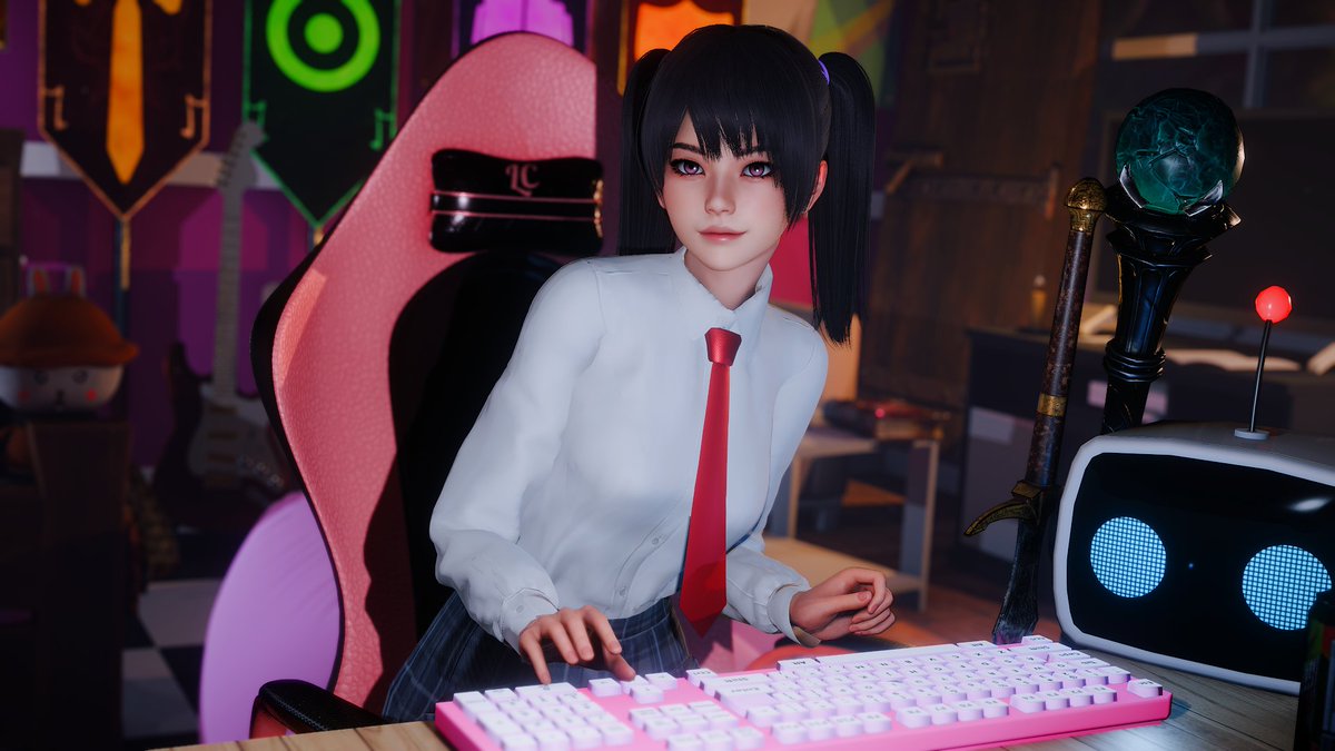 Miss Adams working💻
#ハニーセレクト2 #HoneySelect2 #3DCG