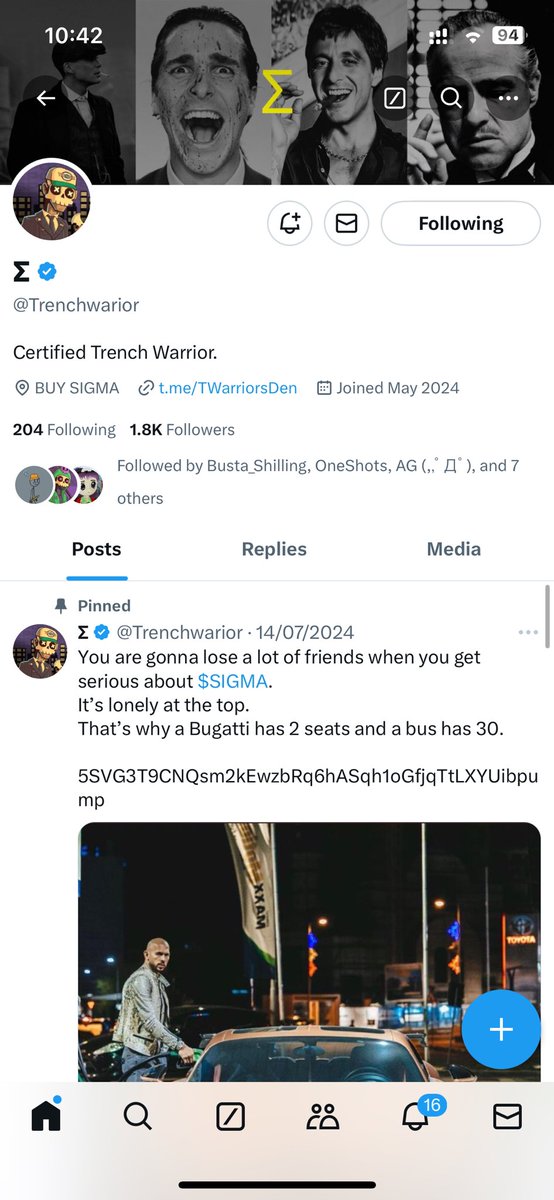 iSleep0x's tweet photo. @Trenchwarior 👏🏻🙌🏻 https://t.co/OXCzlsdhb3