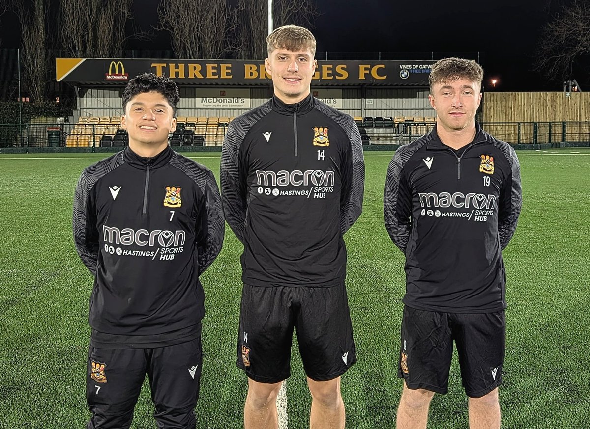 ThreeBridgesFC's tweet image. 📝 New additions to the squad. Welcome to Three Bridges Iker Noguera Leon, Hayden Neathey and Tegan Freeman! 

#UpTheBridges🧡🖤