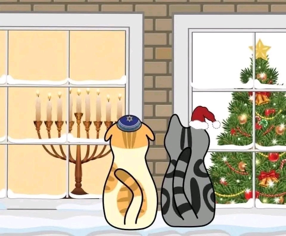 Merry Christmas, dear friends. Have some cozy days with your loved ones and don't do anything I wouldn't do too. 
(Xmas edit of my profile picture made by my wonderful Lucifriend Monika Gerlach