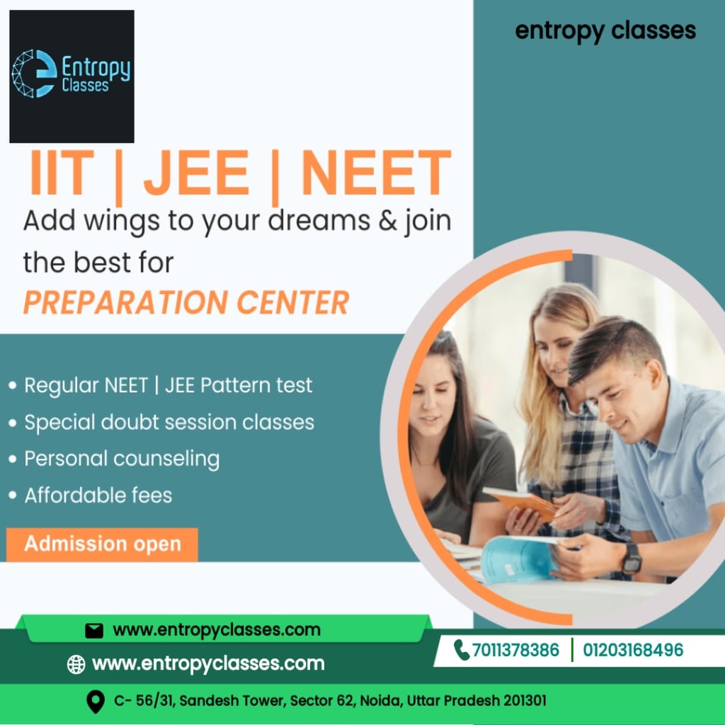 ClassesEntropy's tweet image. 🚀 Achieve your future with us at Entropy Classes! As the leading IIT JEE coaching institute in Noida, we&apos;re dedicated to guiding you towards success. Join us and turn your dreams into reality with expert faculty, #EntropyClasses # #Noida #Future #IITJEEPreparation#7011378386