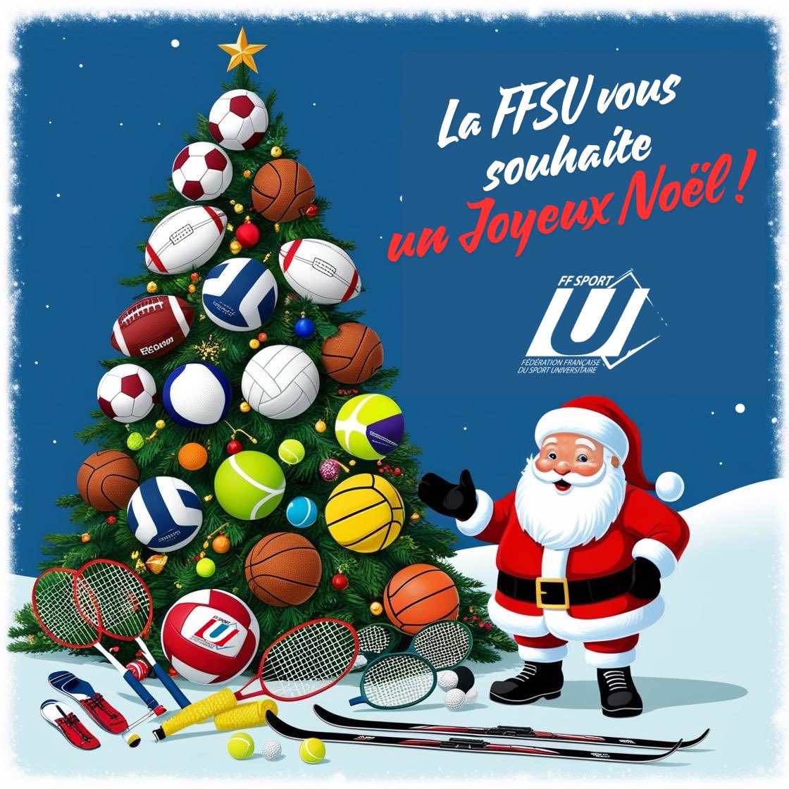 La #FFSU vous souhaite un très #JoyeuxNoël !

🎄🎅🏼🏉🏀🎾⚽️🥏🏓🏸⛳️🥅🥊🏹⛷️⛸️🏂🏋️‍♀️🤸🏿🤼🤺🏌🏾‍♂️🏇🏼🏄🏾🏊‍♀️🚣🏻🚴🏻‍♀️🧗🏼‍♂️⛵️🏃🏼🥇🏆🎁