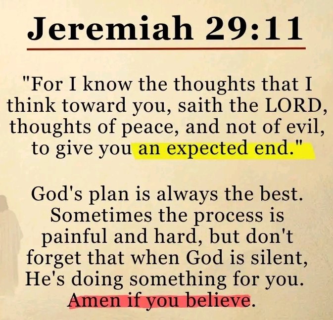 Jeremiah 29:11