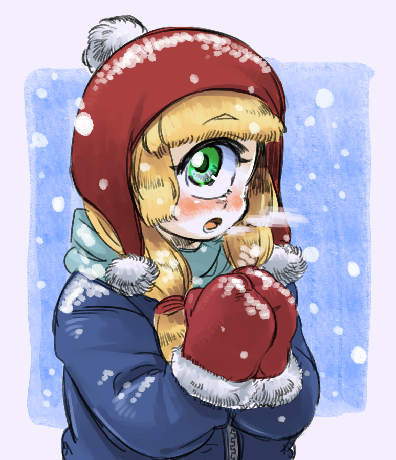 何も描けてないので過去に描いたクリスマス(冬)っぽい絵をおいておきます…!!!! 