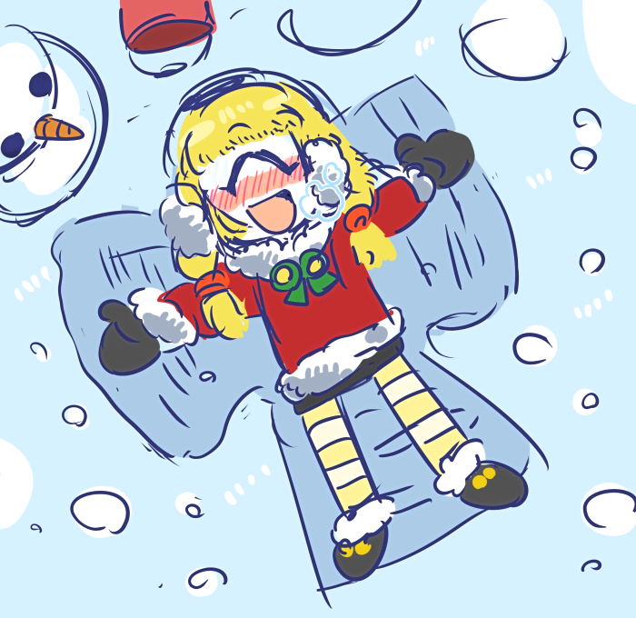 何も描けてないので過去に描いたクリスマス(冬)っぽい絵をおいておきます…!!!! 
