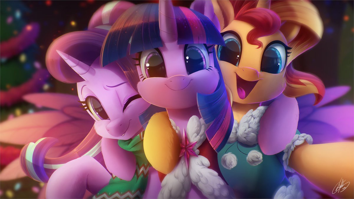 K_Dale_Official's tweet photo. When Christmas comes, I set this art as a wallpaper

These beans are co cute I just can't~~
They're making me smile every time when I see them again and again

Art by @Light_artist https://t.co/cb1Q1ouBy8