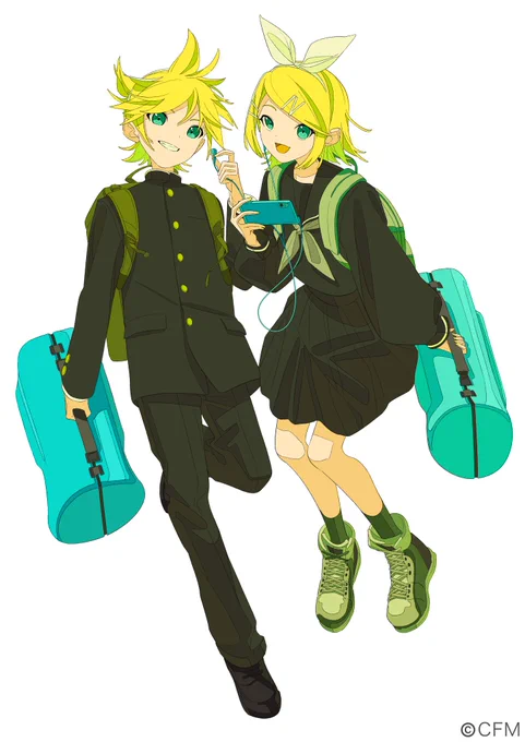 この度、KARENTでの「鏡音リン・レン 17th Anniversary」特集イラストを担当させていただきました!特集ページからぜひ楽曲もチェックしてください～!#鏡音リン #鏡音レン 