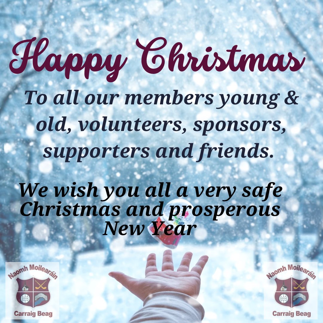 🎄 CHRISTMAS WISHES 🎄
We would like to wish everyone involved with the club a very Happy Christmas and prosperous New Year. 

Thank you for all your work, help and commitment during this past year for the club. 2025 will be an exciting year, we really look forward to it.