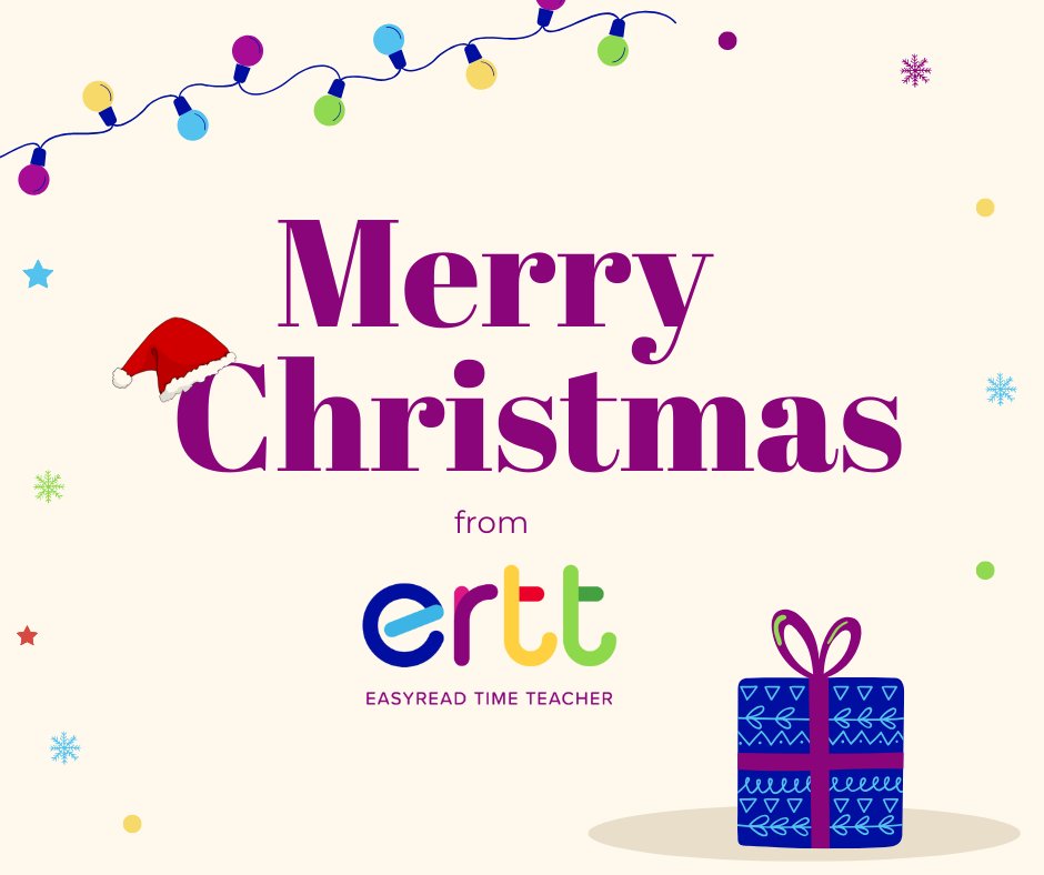 EasyReadTime's tweet image. Wishing you all a very Merry Christmas with best wishes from the EasyRead team 🎄🎅🎁

#christmas #merrychristmas #timeteaching #learning