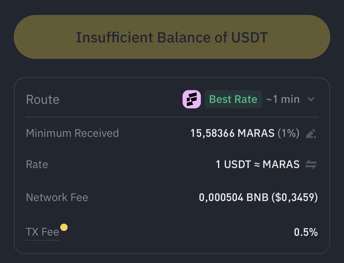 maras_token's tweet photo. MARAS SWAP STARTED ON BINANCE WEB3 https://t.co/tsyX6vLuOB