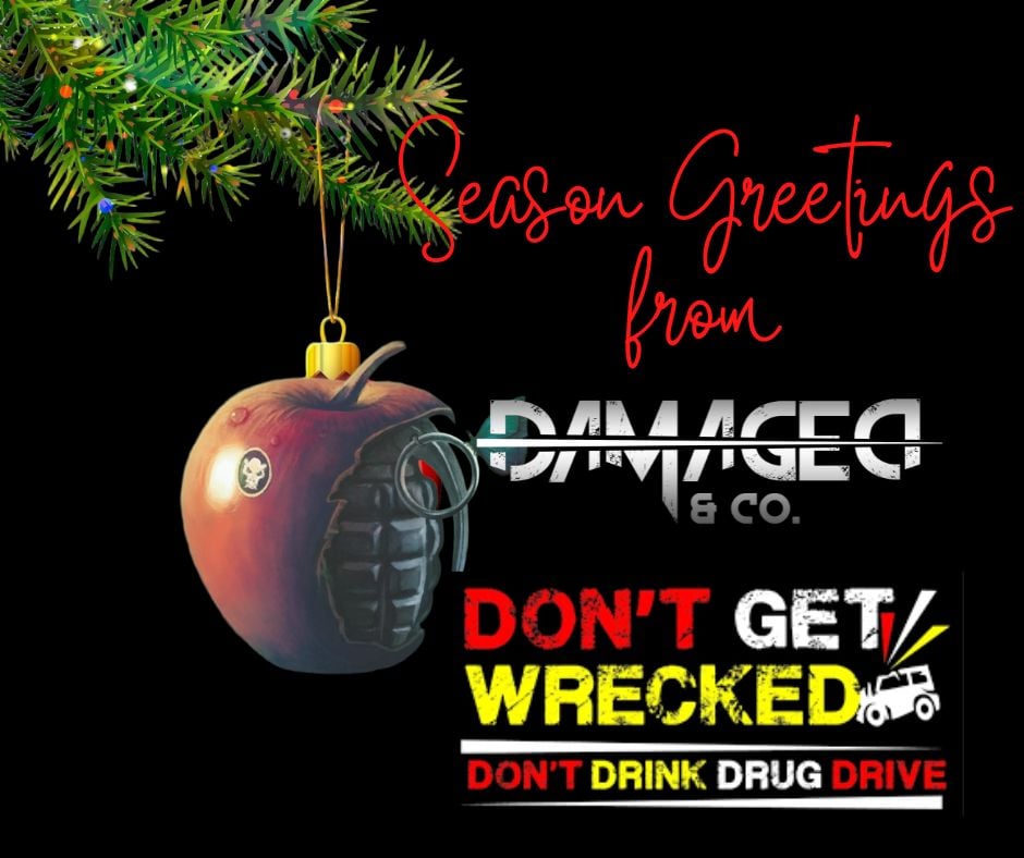 This Christmas, don't wreck yourself!

Don't drink/do drugs and drive! Stay safe!

This PSA is brought to you by Damaged &amp; Co. the loveable metal band that cares 🫶

#Damagedandco
#MetalBands
#christmas #psa #xmas #holidays #rock #metal #metalmusic