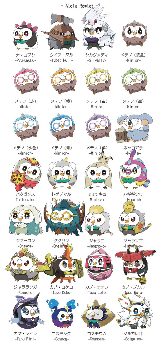 amonilust's tweet image. アローラ地方のポケモン描きました！ 

(大嘘)