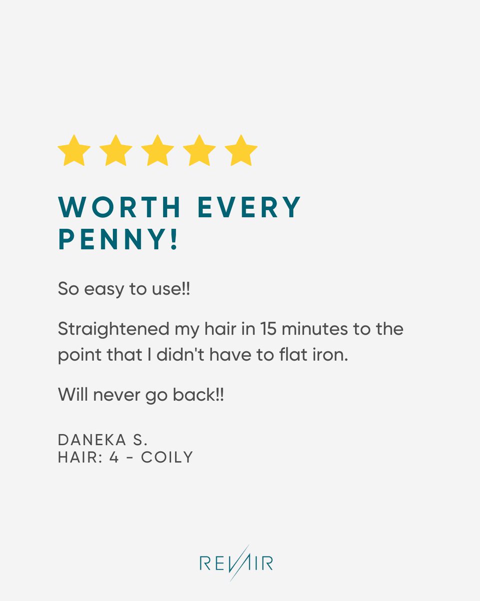 myrevair's tweet image. ⭐⭐⭐⭐⭐ IT'S A FIVE-STAR KINDA DAY! Swipe right for a #realuser REView of our Reverse-Air Dryer!! 🖤 ⁠ Let us know... what's keeping you from giving RevAir a try?⁠
⁠
#myrevair