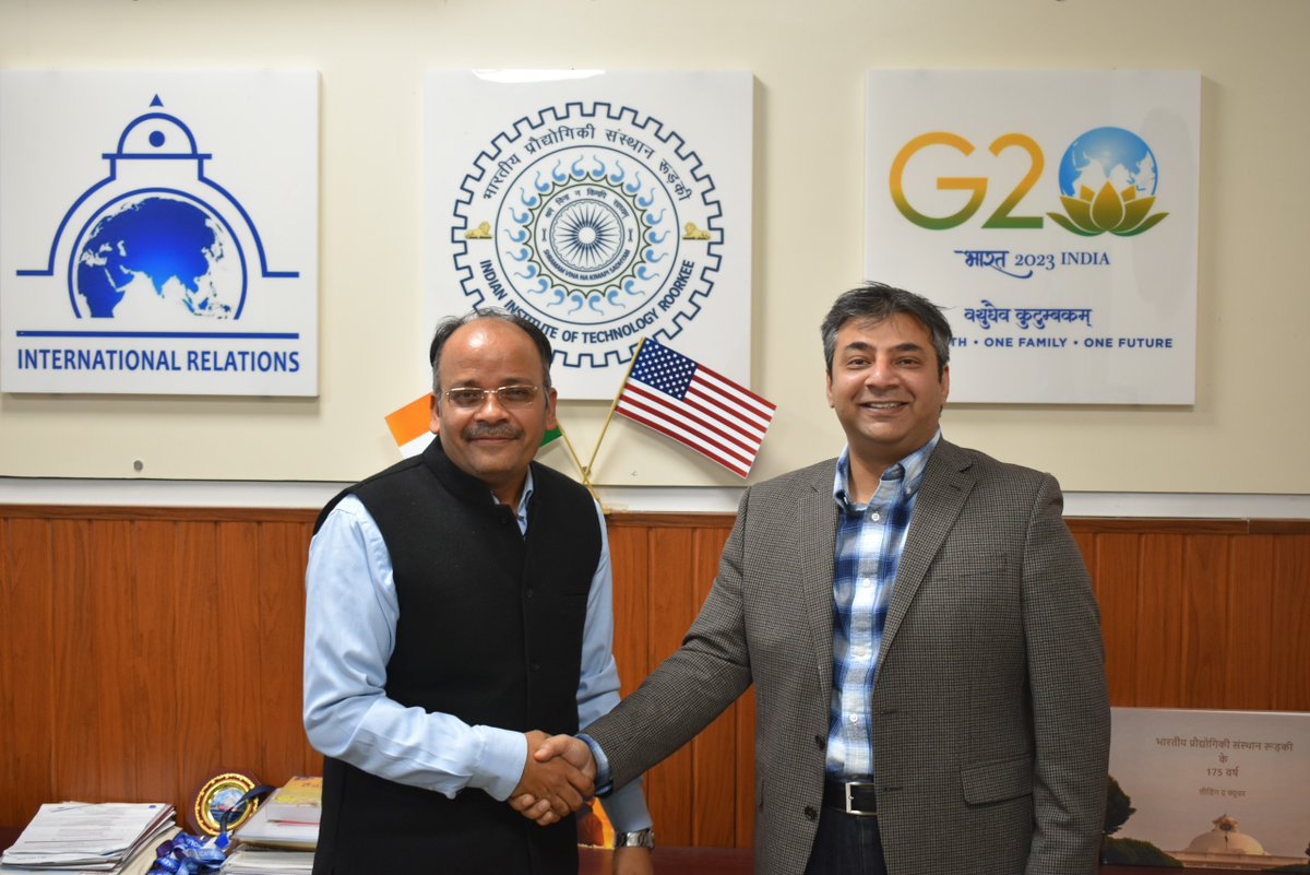 International Relations Office, IIT Roorkee (@deanir_iitr) on Twitter photo Prof. Sushant Anand, University of Illinois Chicago, visited IITR, delivered a lecture, and discussed collaborations with Prof. Vimal Chandra Srivastava, Dean IR.
Excited about future partnerships!
For more details click here👇
ir.iitr.ac.in/blog/posts/183…
<a href="/thisisUIC/">University of Illinois Chicago</a> <a href="/iitroorkee/">IIT Roorkee</a> Prof. Sushant Anand, University of Illinois Chicago, visited IITR, delivered a lecture, and discussed collaborations with Prof. Vimal Chandra Srivastava, Dean IR.
Excited about future partnerships!
For more details click here👇
ir.iitr.ac.in/blog/posts/183…
<a href="/thisisUIC/">University of Illinois Chicago</a> <a href="/iitroorkee/">IIT Roorkee</a>