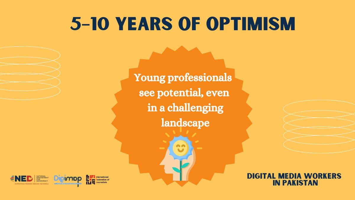 digimappk's tweet image. Youth Optimism in the Digital Media Industry

🙋🧕Younger workers remain optimistic about staying in digital media for the next 5–10 years, despite challenges.

♨️ What motivates them to stay?

#YouthInMedia #CareerGrowth #DigitalFuture #DigiMAPInsights #DigiMAP #NED #IFJ