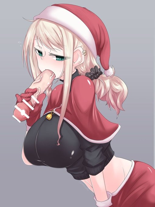 舌チン●ポサンタ娘から白いプレゼント🍼 