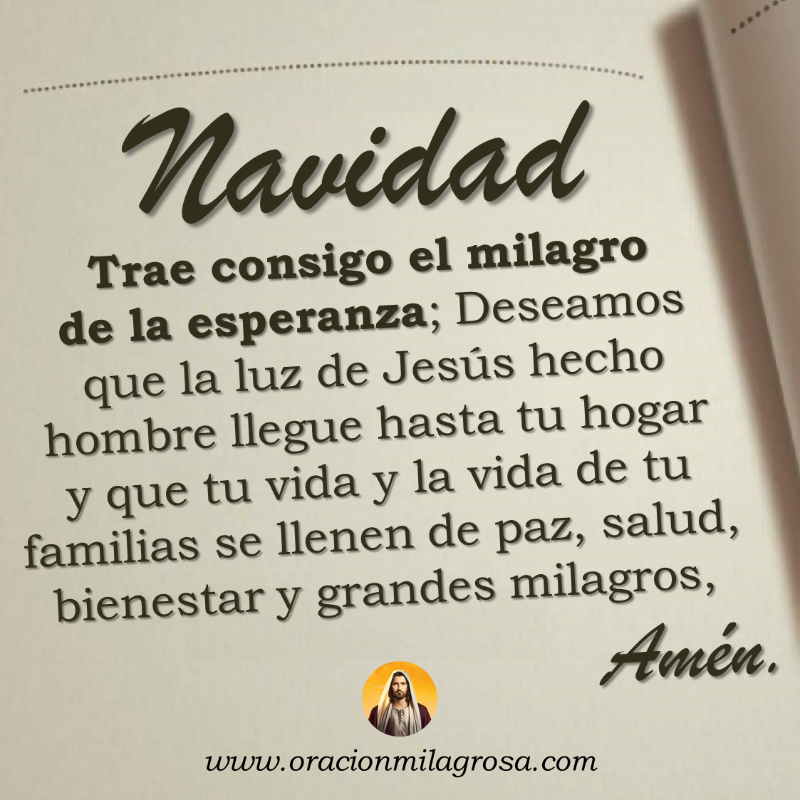 oracion_milagro's tweet photo. ORACIÓN DE NAVIDAD PARA HACER EN FAMILIA: Haz esta oración para dar gracias a DIOS por el más bello regalo de navidad: poder ver a tu familia sana, bendecida, feliz y pídele al Señor que les ayude a vivir un día de paz y felicidad.

Haz esta oración en: https://t.co/LVqj4Lz2x1 🎄