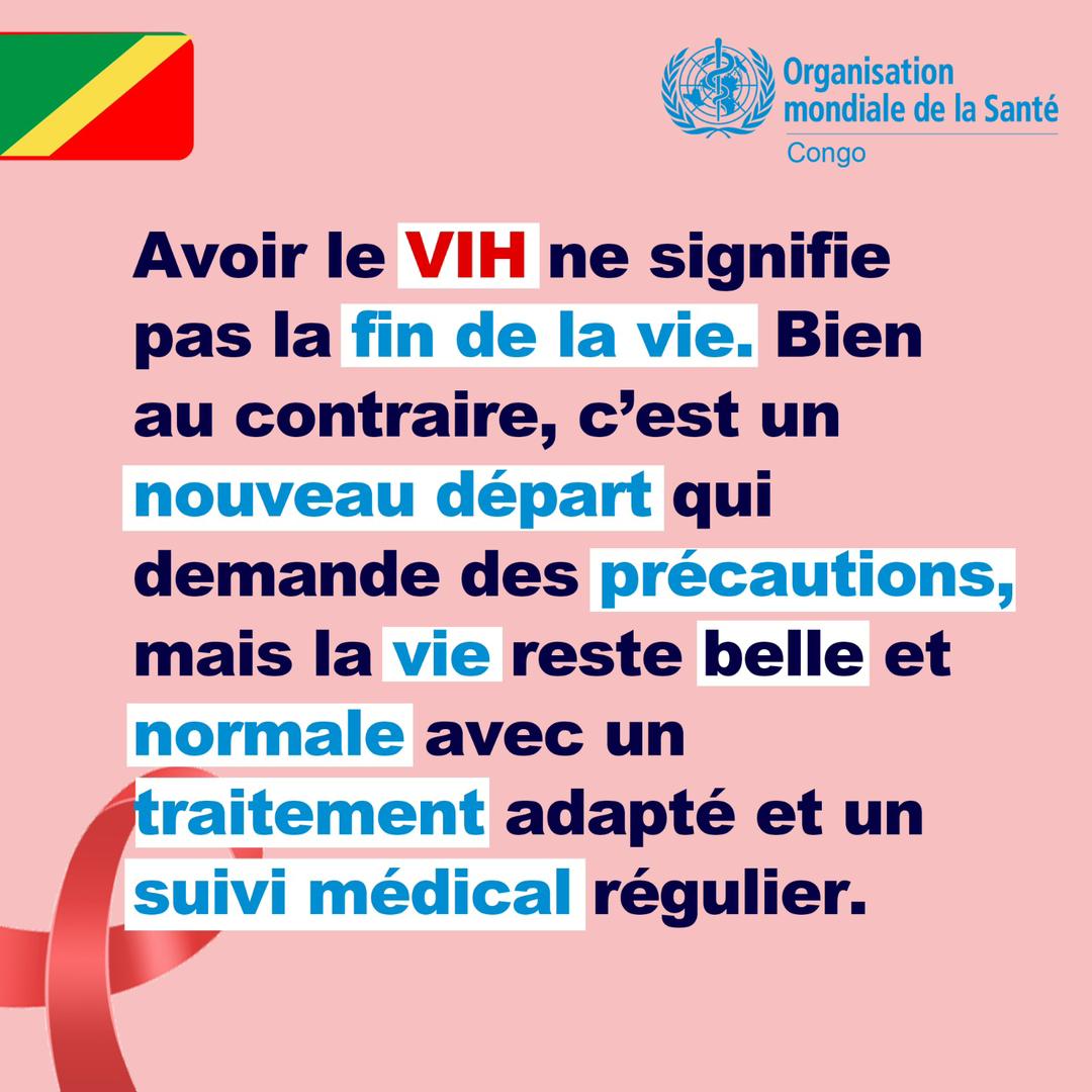 GustelMonin's tweet photo. Avoir le VIH ne signifie pas la fin de la vie
@OMSCongo https://t.co/jRx9BIOD8o