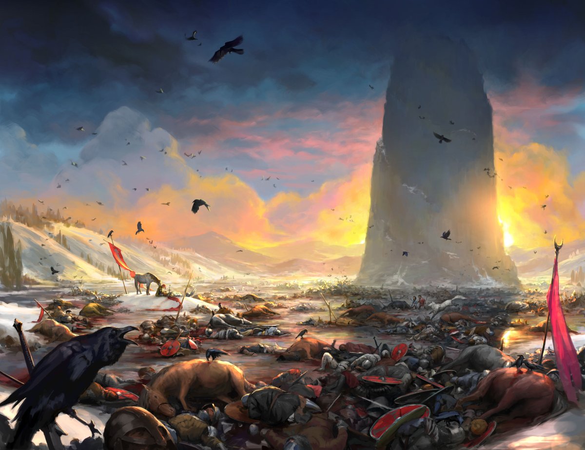 Christopher Cant (@chriscantart) on Twitter photo An endpaper illustration I painted for the
<a href="/binding_broken/">The Broken Binding | Bookstore</a> edition of To Green Angel Tower: Siege, by Tad Williams. Not gonna lie, this one was a challenge! An endpaper illustration I painted for the
<a href="/binding_broken/">The Broken Binding | Bookstore</a> edition of To Green Angel Tower: Siege, by Tad Williams. Not gonna lie, this one was a challenge!