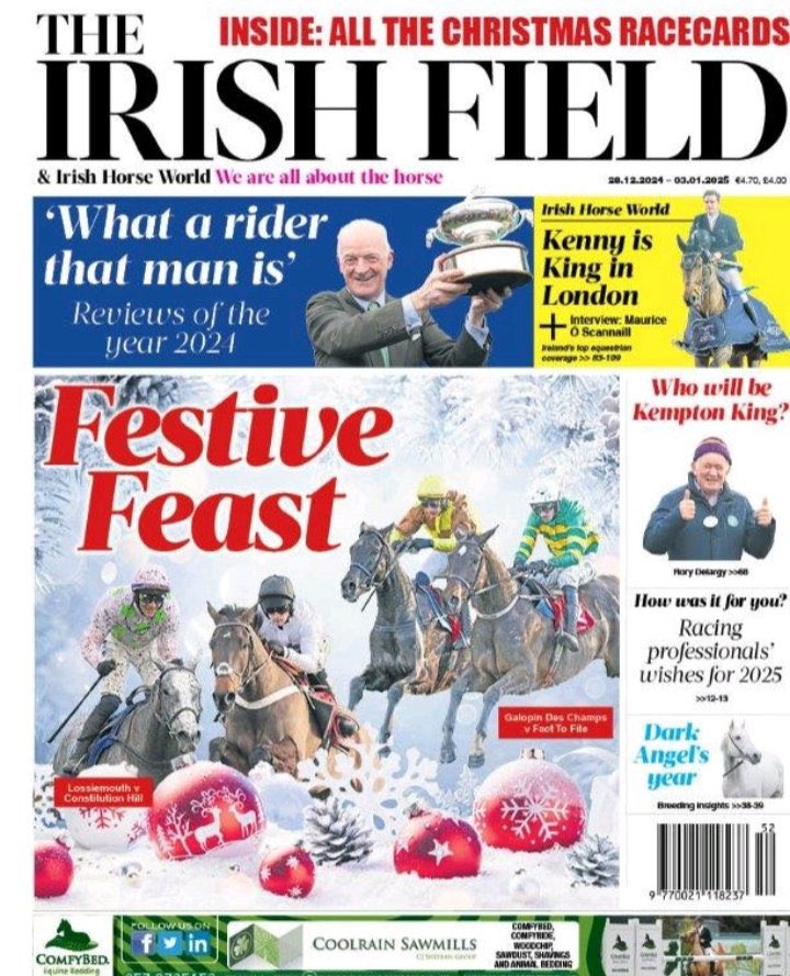 Last paper of the years in the shops today 🎄so much to read over the next few slow days ahead. Thanks to all our loyal readers this year. Happy Christmas 🥂