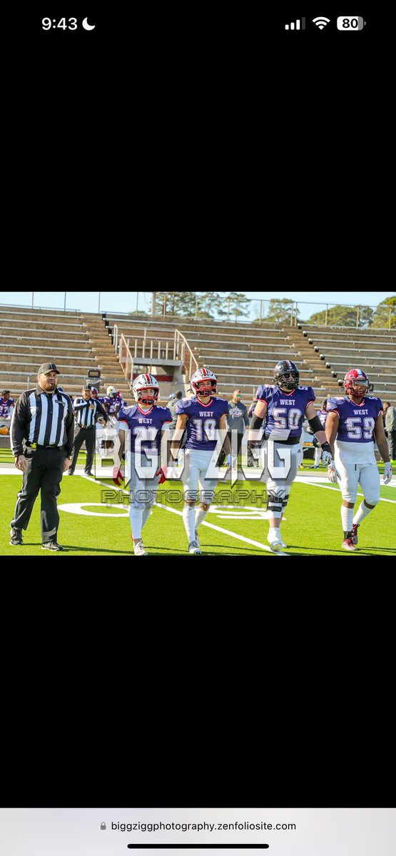 JonathanBRAD59's tweet photo. It was a honor playing with some of the top student athletes of the northwest side of the state. #agtg @MindenFB @LAFootballMagTV @coachJB_318 @RecruitLouisian @LAFBReport https://t.co/9Yz3Tes8uA