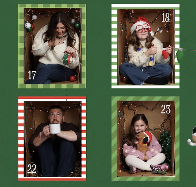 Merry Christmas Eve! Thought it was fitting for our family to make an advent calendar this year 😉🎅 Swipe to see close ups on some of our favorite moments ✨