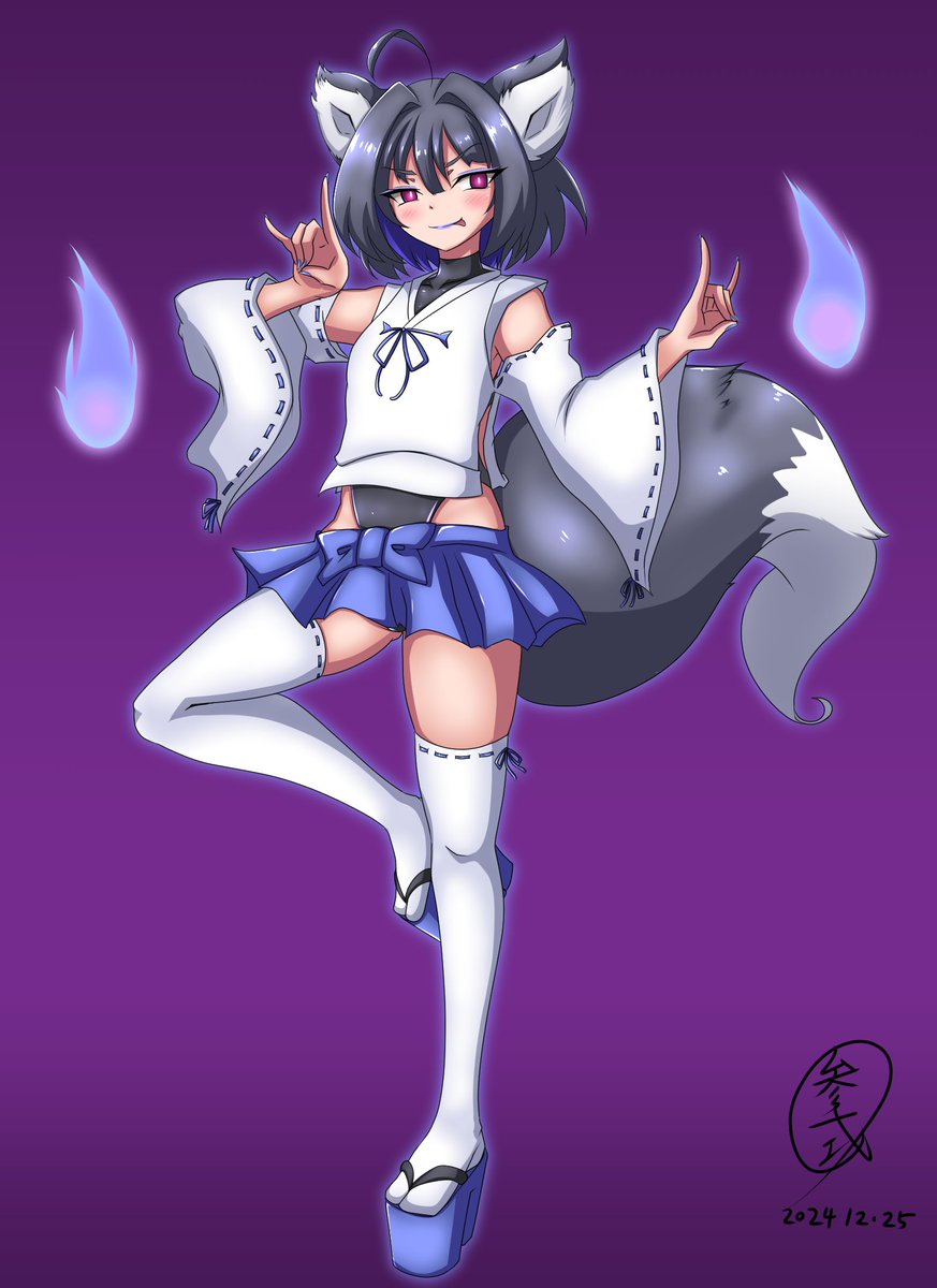 へい、一時間オーバーかつ5種類も描けなかったが泉さんとこの妖狐椿くん描いたよ
表情も最低限だがこれで勘弁してくれ 