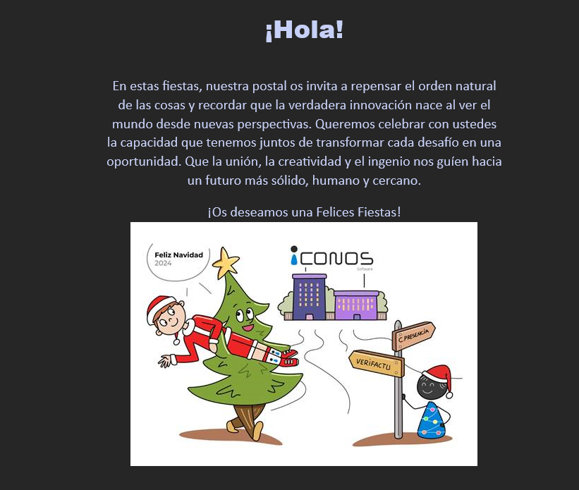 IconosSoftware's tweet photo. 🎄✨ ¡El equipo de Iconos Software les desea una feliz Navidad y un próspero Año Nuevo! 🎁🌟
Que esta temporada esté llena de alegría, amor y grandes logros. 💻❤️
#FelizNavidad #FelicesFiestas #IconosSoftware #InnovaciónDigital #TecnologíaConCorazón #Navidad2024 https://t.co/gYWRRbtPhw