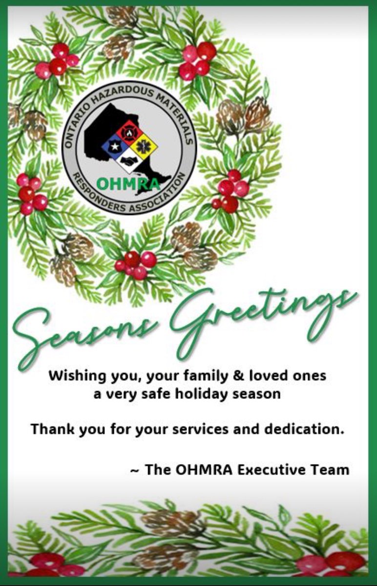 OHMRA -Ontario Hazardous Materials Responders Assn tweet media