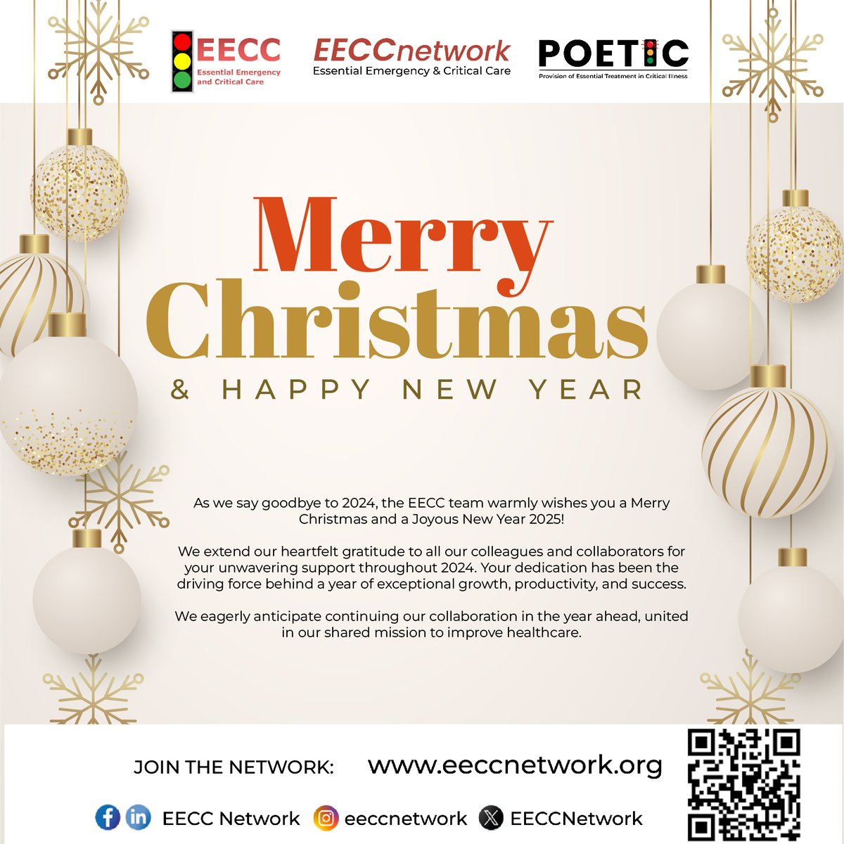 As we say goodbye to 2024, the EECC team warmly wishes you a Merry Christmas and a Joyous New Year 2025!
We extend our heartfelt gratitude to all our colleagues and collaborators for your unwavering support throughout 2024
