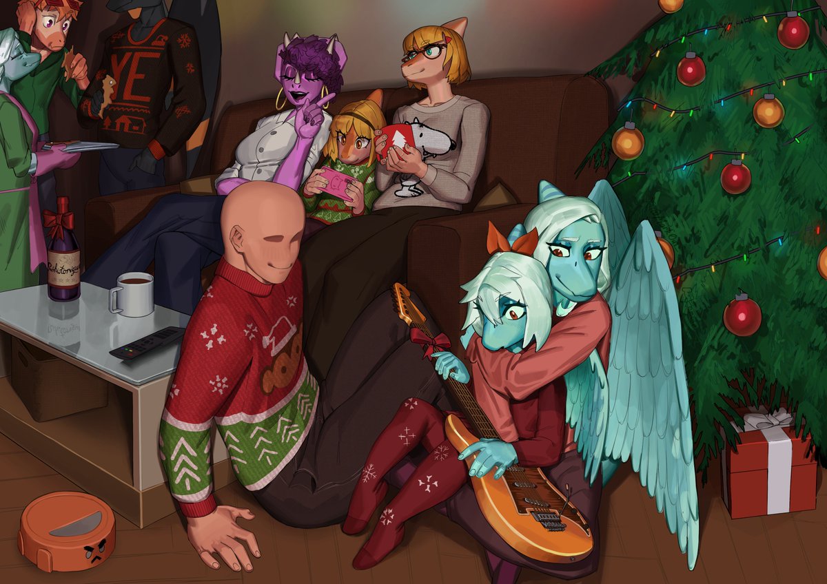 Mark0ut_'s tweet image. A little #snootgame Christmas drawing for an art competition.
#Snootgameart #snootgamefanart #art #digitalart #digitalpainting