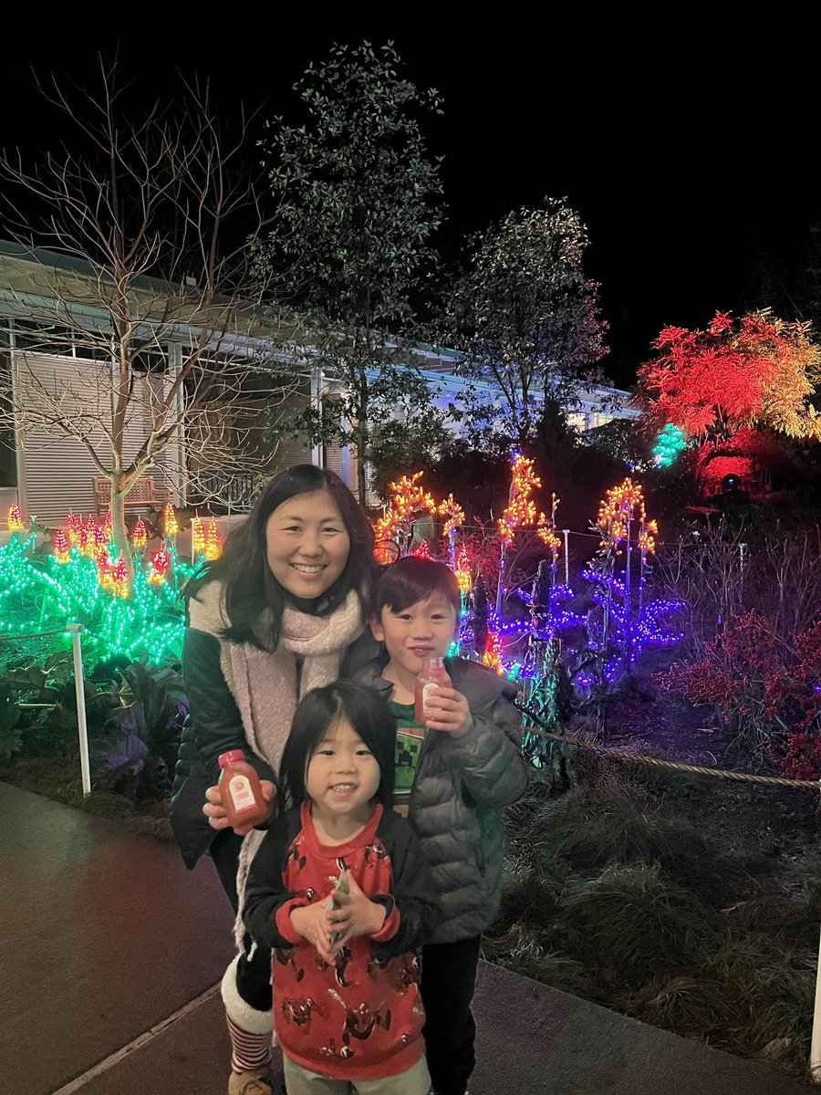 Illuminating the holidays with the vibrance of Natalie’s at the Bellevue Botanical Garden Garden d’lights. ✨ An enchanting display of light, color &amp; taste. 🍊 #DrinkNatalies