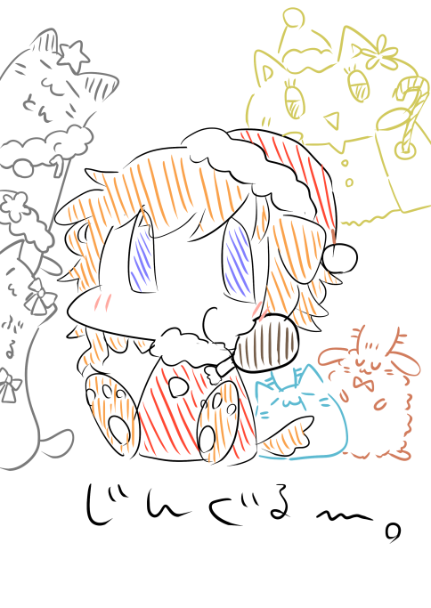 K_Aotsuki_YT's tweet photo. めりーじんぐるくりすます！
今年はちいさいもんクラブでお祝いよ！

サンタ帽かぶったり、トナカイになってもらったり、ツリーになってもらいました！

さくらねこちゃん、とんぶる猫ちゃんず、ふぇりすちゃん、うさびぃです。

#かにゃめさんといっしょ
#WizardClan https://t.co/n4BW8N2mSS