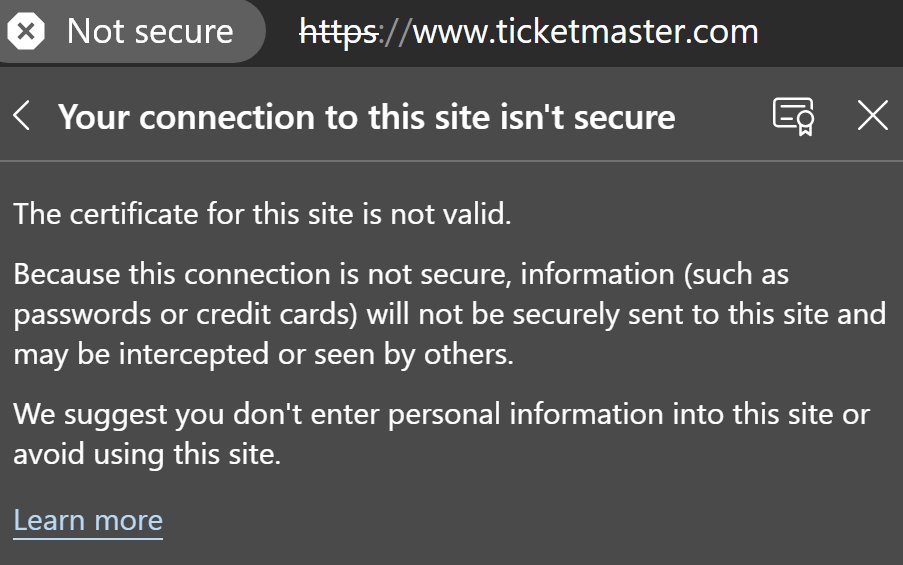 saavedrams's tweet photo. @Ticketmaster  check your SSL certificate https://t.co/I7oRVmXcvA
