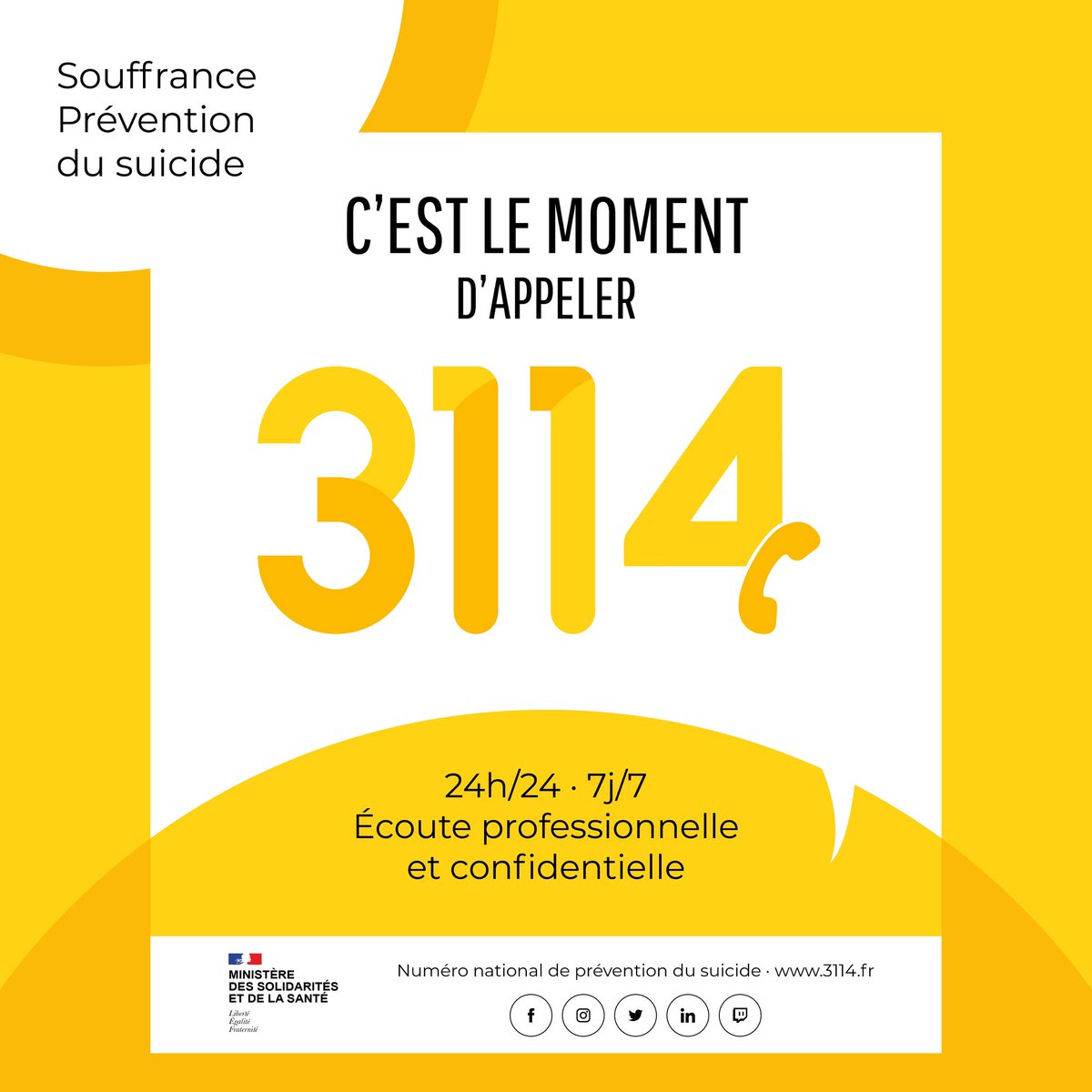 Depuis le <a href="/ch_perrens/">CH Charles Perrens</a> à Bordeaux, auprès des patients atteints de troubles psychiques-psychiatriques avec lesquels j’ai souhaité être en cette veille de Noël. 

Une seule consigne : composez le 3114 en cas d’idées sombres, suicidaires. Vous n’êtes pas tout seul ! 

Encore bravo à