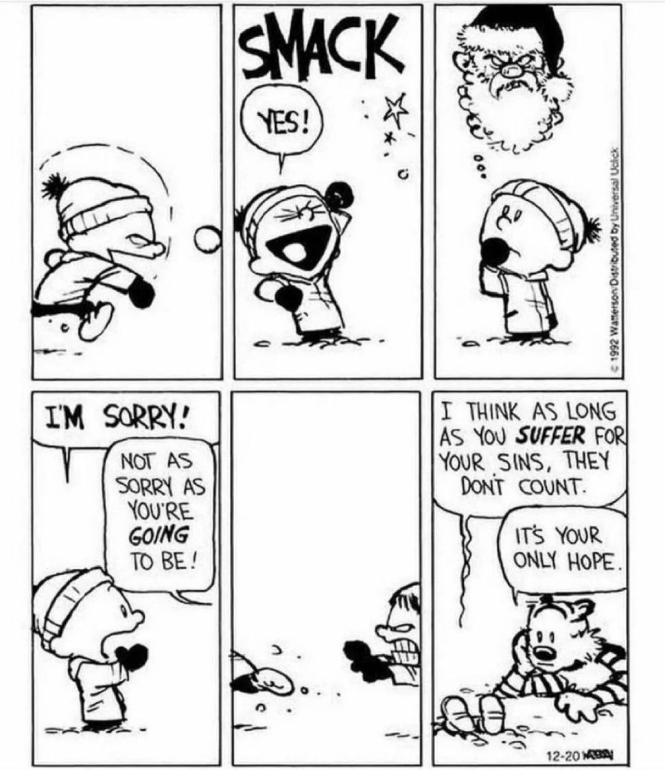 Uh-oh 🎅🏻 #CalvinandHobbes