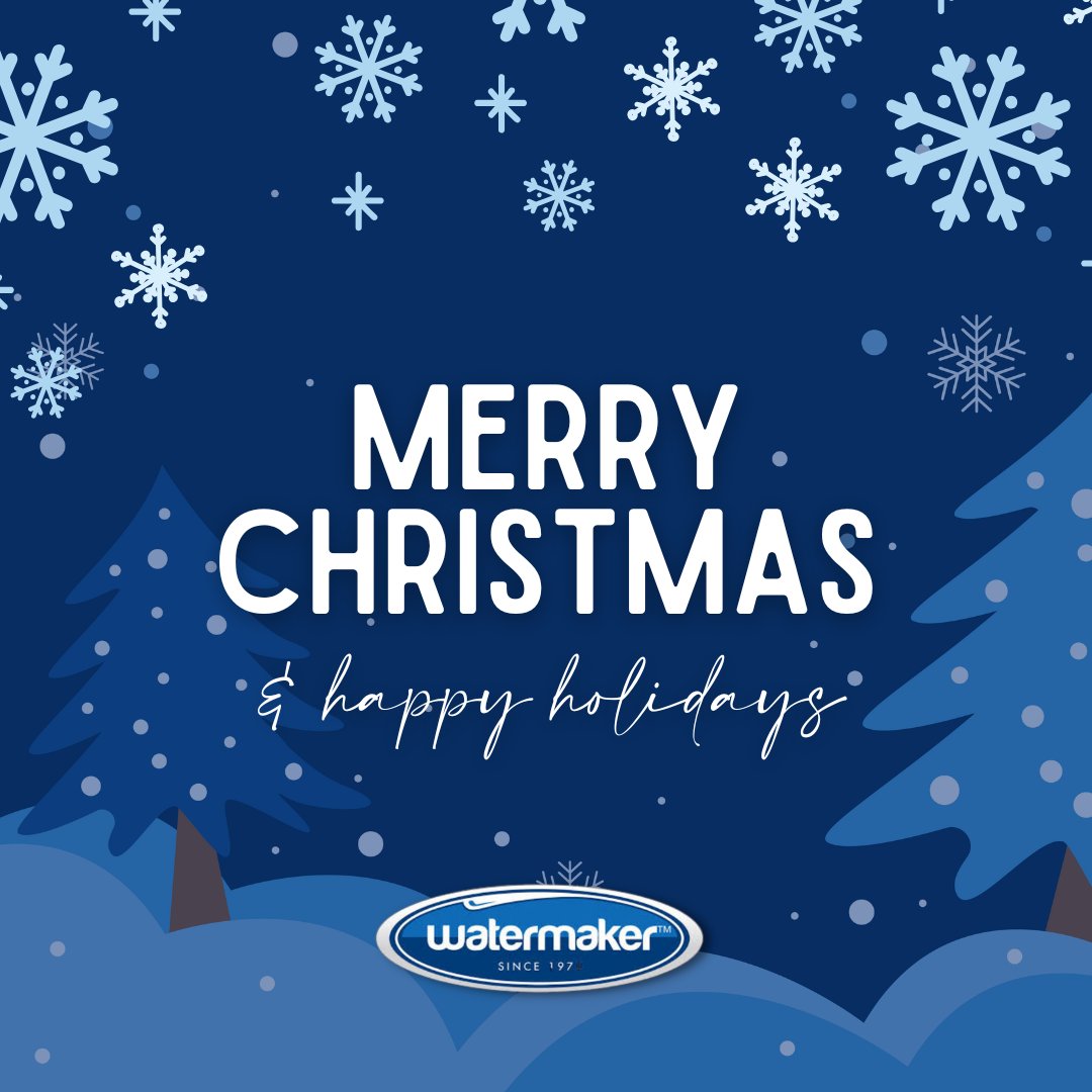 watermaker1974's tweet image. 🎄 Merry Christmas! 🎄

Wishing you a joyous and peaceful Holiday season filled with love, laughter, and family.
From all of us at #Watermaker, we thank you for your support and look forward to seeing you in the New Year! 💧✨