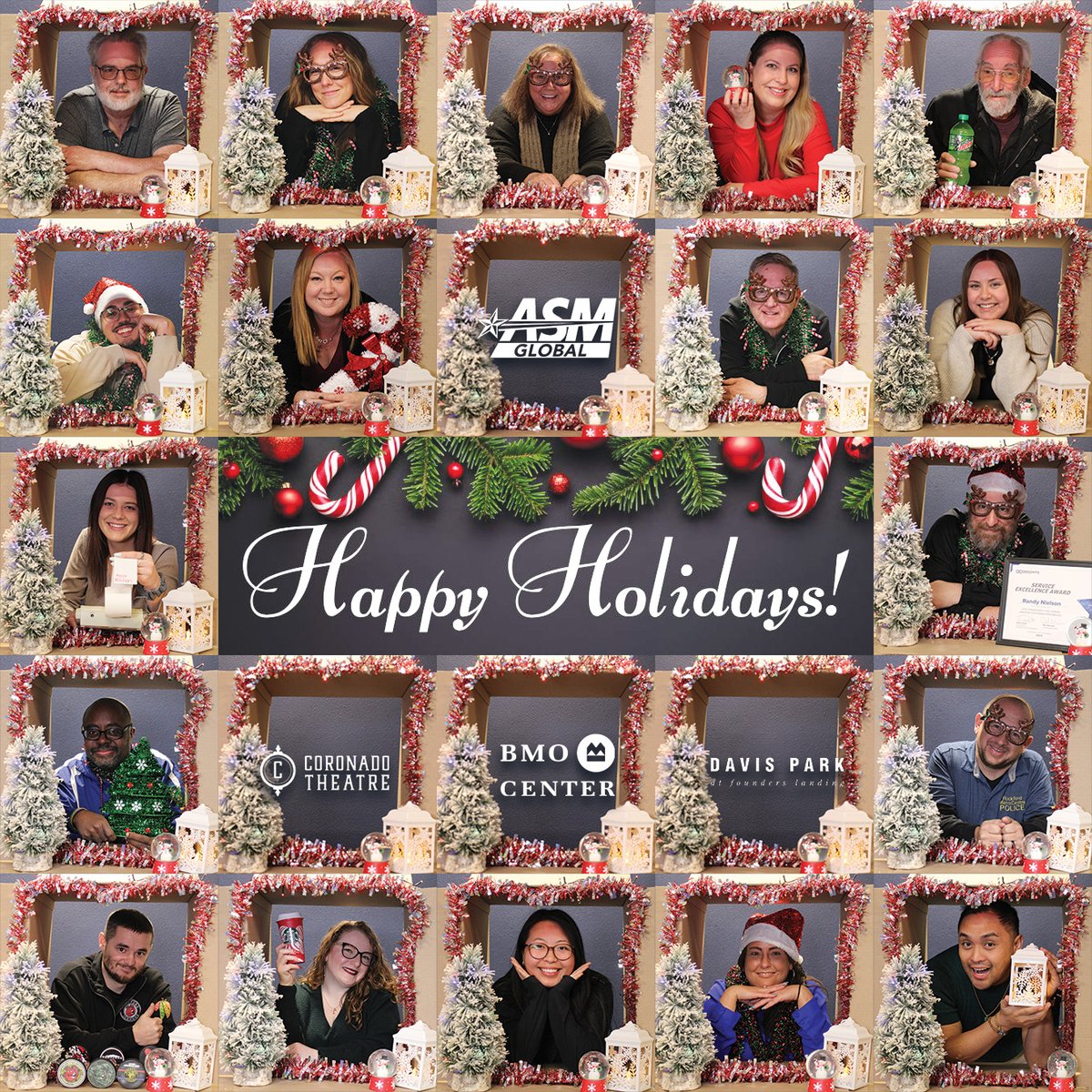 🎉 Happy Holidays from all of us at ASM Global Rockford! We’re grateful for the moments we’ve shared together and look forward to an exciting year ahead. May your holidays be filled with joy, love, and cherished memories! ❄️✨