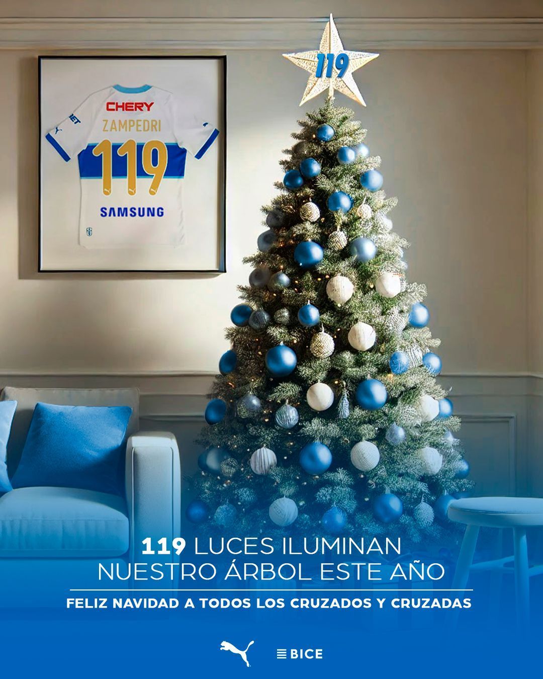 Universidad Católica on X: "¡Feliz Navidad a toda la 𝐅𝐀𝐌𝐈𝐋𝐈𝐀 𝐂𝐑𝐔𝐙𝐀𝐃𝐀! 🎄❤️ Que esta noche esté llena de amor, alegría y momentos inolvidables junto a sus seres queridos 🤍💙 Les deseamos a #