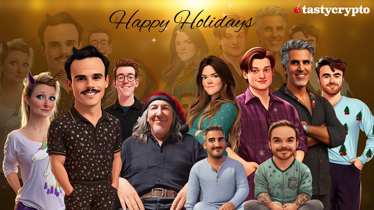 Happy HODLdays from the tastycrypto team! 🍒🎄

May your wallets be full, your bags be mooning, and your holiday photos be only slightly less cringe than ours. 🤖✨