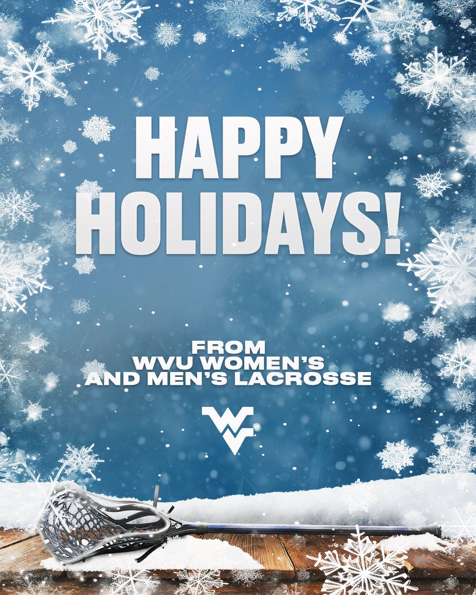 WVULax's tweet photo. Happy Holidays from all of us at WVU Lacrosse!

📀 @designlexie https://t.co/5t938phGxQ