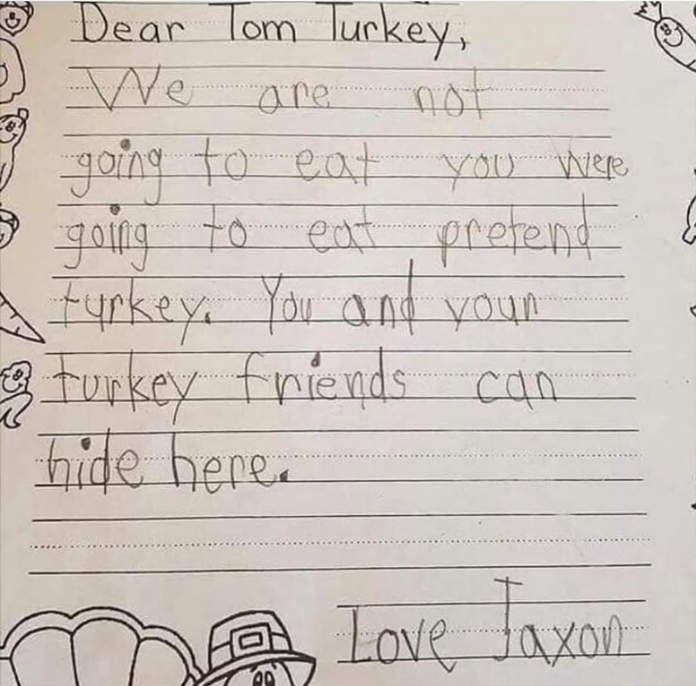We should all be a little more like Jaxon ❤️🦃