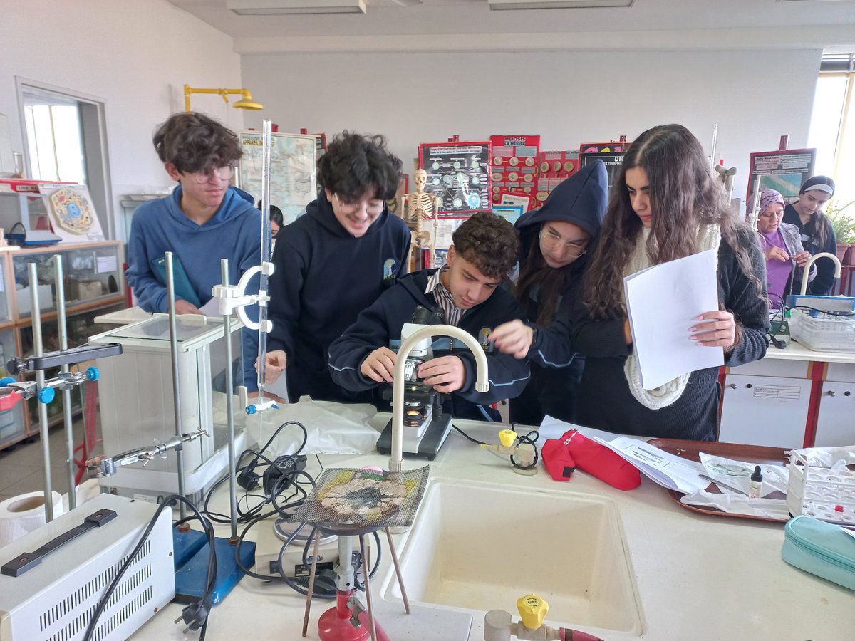 Grade 10 learners collaborated with enthusiasm to prepare and examine chlorophyllic and non-chlorophyllic cells under the microscope, comparing their structures and differences. # <a href="/Hhhsinfo/">Houssam Hariri HS</a>