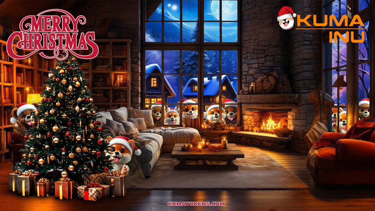 🌟🎄Merry Christmas from Kuma Inu! 🎄🌟

As the landscape turns white and we gather by the fireplace, the warmth of our loved ones fills our hearts. Christmas is here!

Kuma Inu wishes you a wonderful and peaceful holiday season with your family, friends and pets. 

After a long
