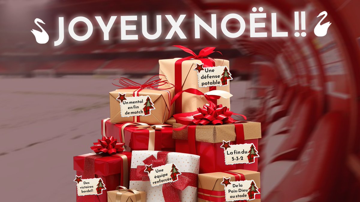 Joyeux Noël à tout le monde ! 🎄
Ce n'est pas les idées cadeaux qui manquent cette année pour notre club de cœur... 
Alors, espérons être enfin gâtés, un jour 💪