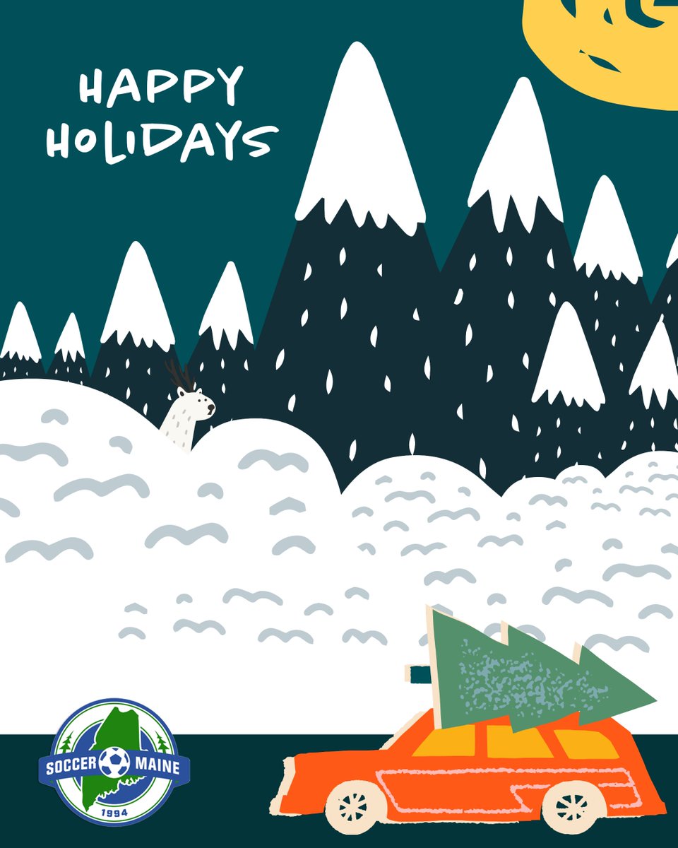 Happy Holidays from all of us at Soccer Maine! ☃️
