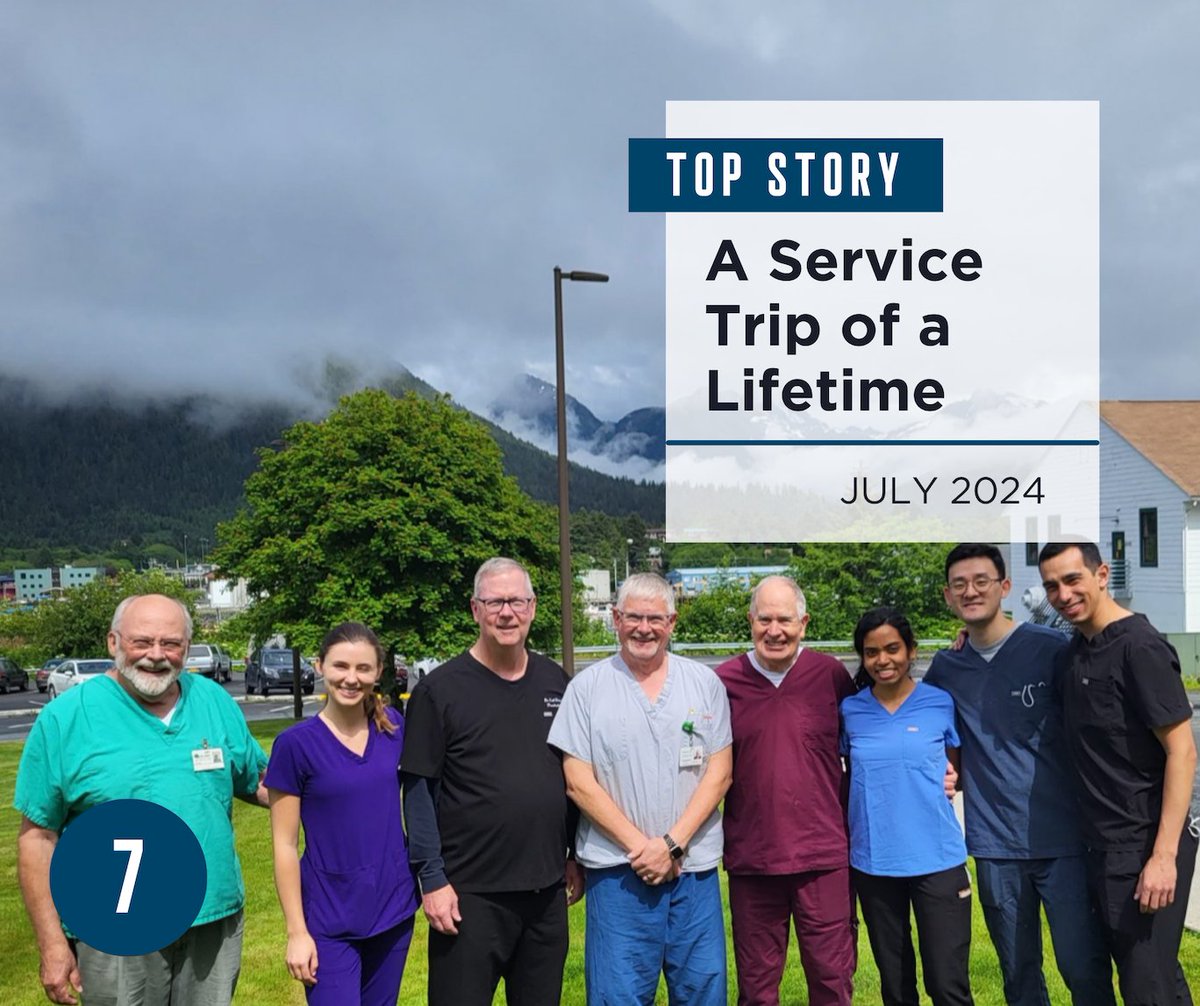 uconnhealth's tweet image. TOP STORIES FROM 2024
Number 7️⃣: Since 1997, Dr. Thomas Taylor and Dr. John Agar have made an annual trip to Sitka, Alaska to deliver new smiles to an otherwise underserved area. For the faculty and residents who join them, it’s the trip of a lifetime: bit.ly/3S8J0IQ